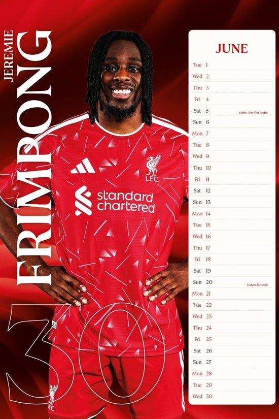 Liverpool FC A3 Calendar 2027