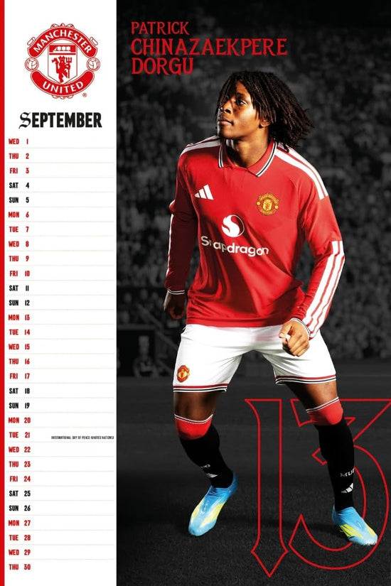 Manchester United FC A3 Calendar 2027