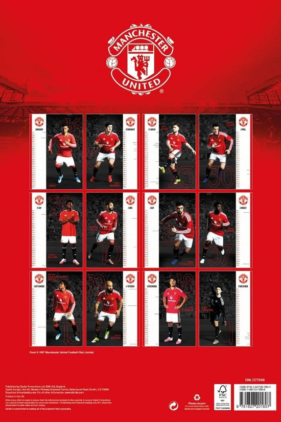 Manchester United FC A3 Calendar 2027
