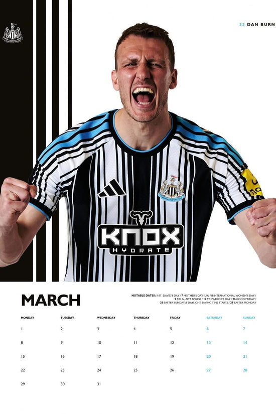 Newcastle United FC A3 Calendar 2027