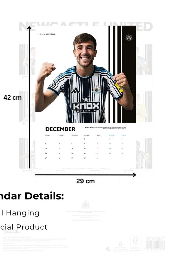 Newcastle United FC A3 Calendar 2027