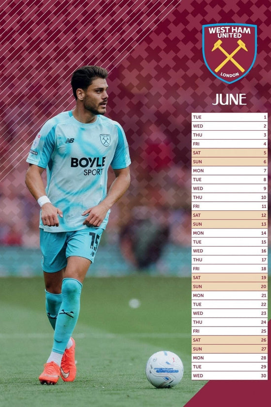 West Ham United FC A3 Calendar 2027