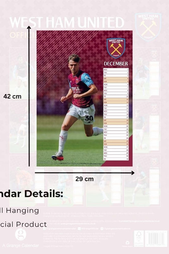 West Ham United FC A3 Calendar 2027