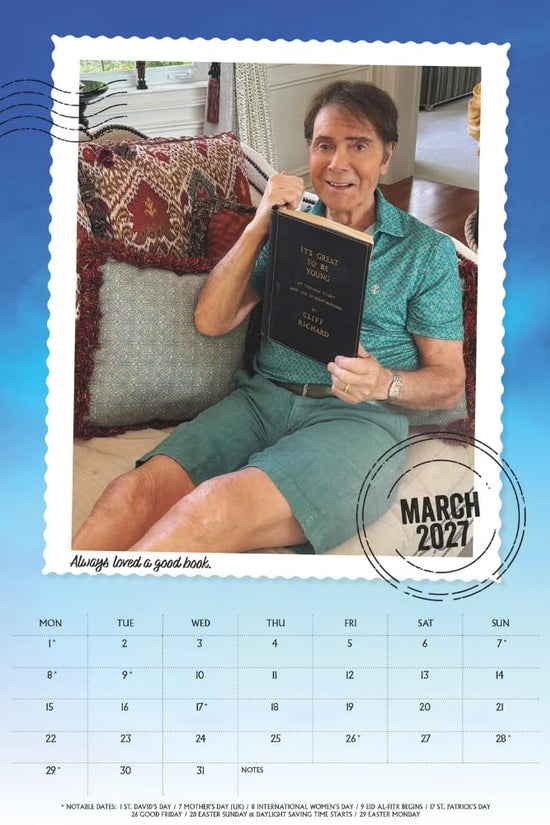 Cliff Richard A3 Calendar 2027