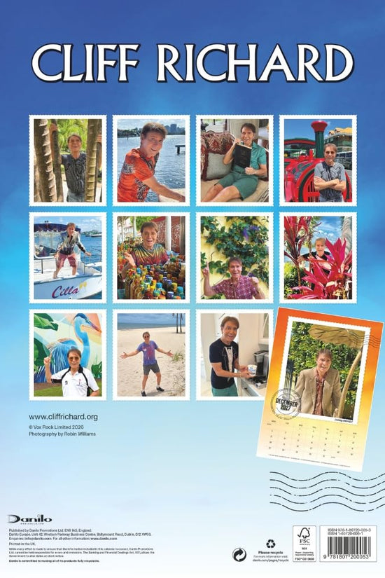 Cliff Richard A3 Calendar 2027