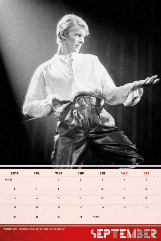 David Bowie A3 Calendar 2027