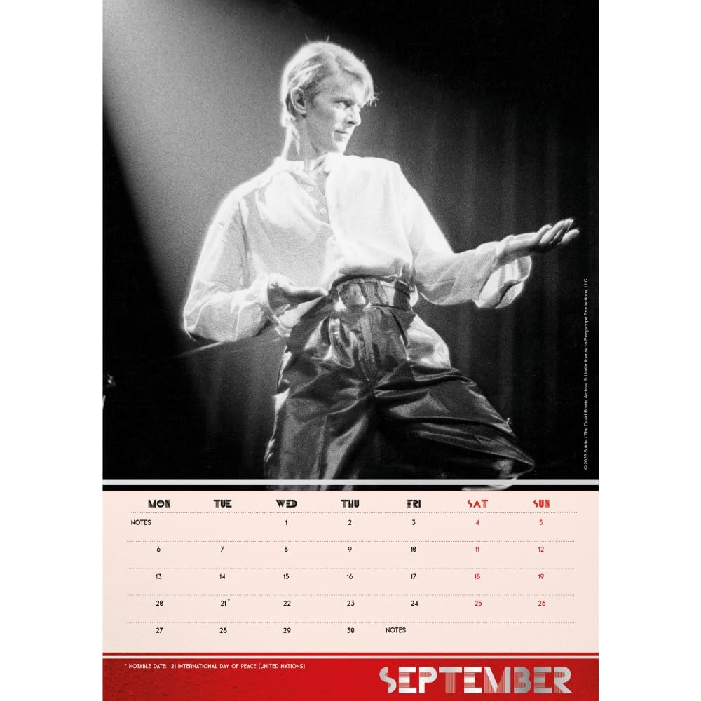 David Bowie A3 Calendar 2027
