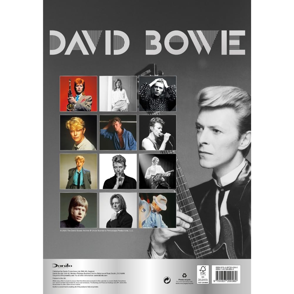 David Bowie A3 Calendar 2027