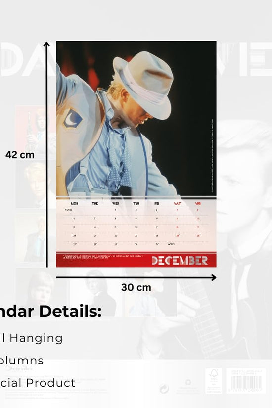 David Bowie A3 Calendar 2027