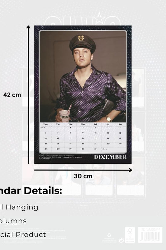 Elvis A3 Calendar 2027