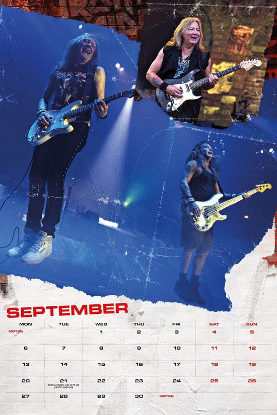 Iron Maiden A3 Calendar 2027
