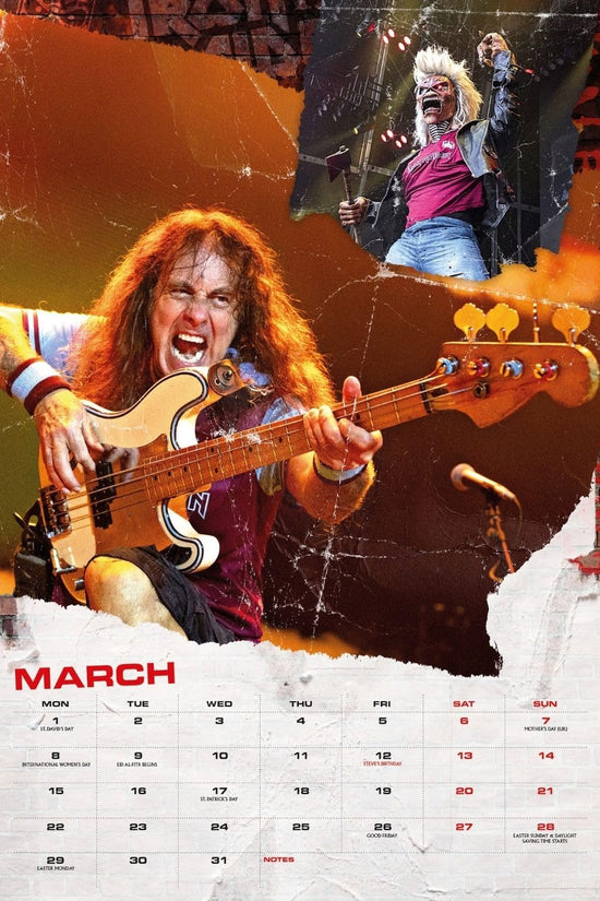 Iron Maiden A3 Calendar 2027