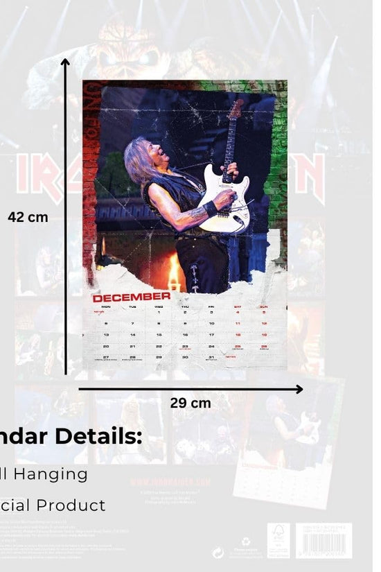 Iron Maiden A3 Calendar 2027