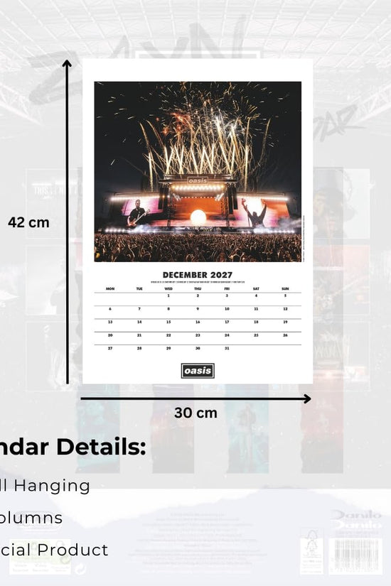Oasis A3 Calendar 2027