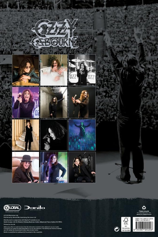 Ozzy Osbourne A3 Calendar 2027