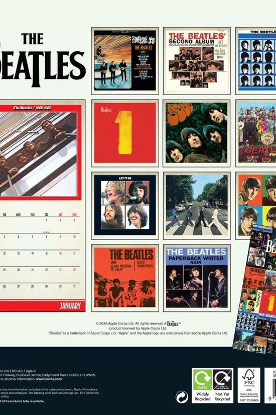 The Beatles Square Calendar 2027