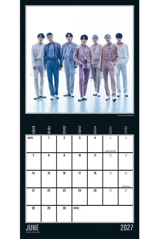 BTS Square Calendar 2027