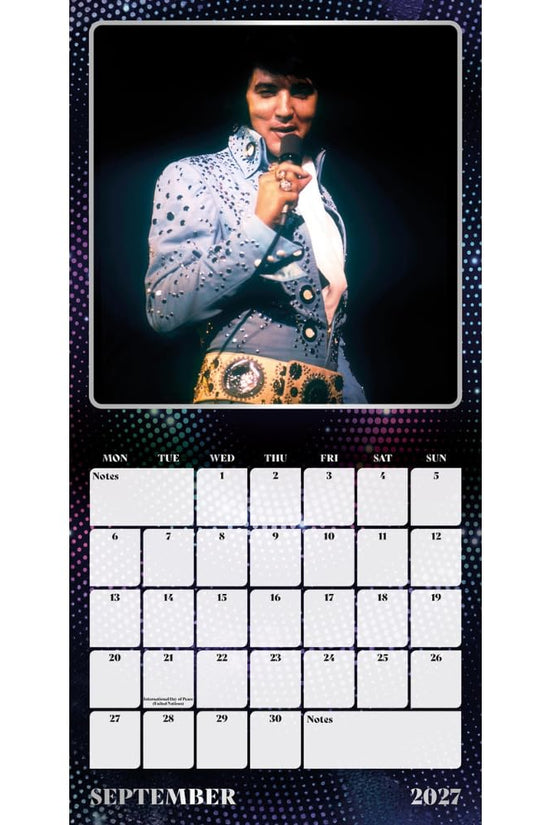 Elvis Square Calendar 2027