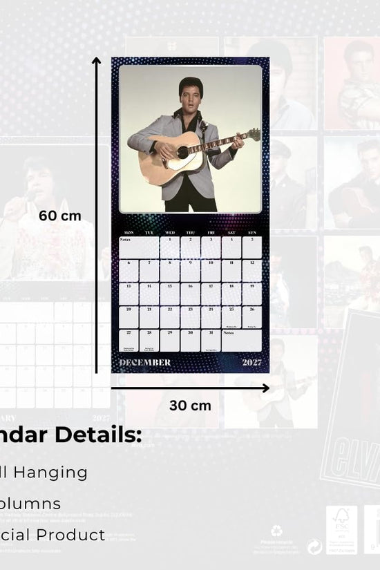 Elvis Square Calendar 2027