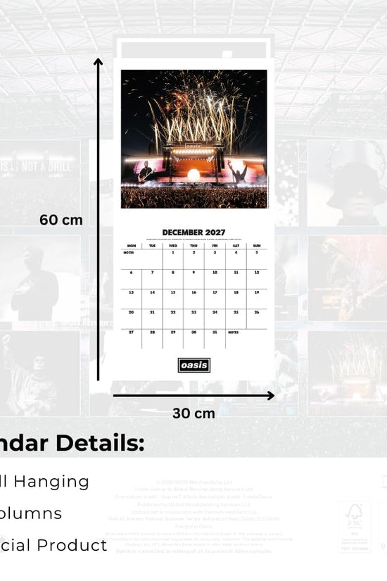 Oasis Square Calendar 2027