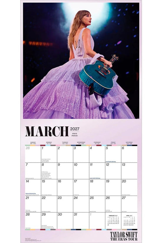 Taylor Swift Square Calendar 2027
