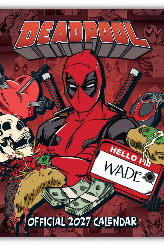 Deadpool Square Calendar 2027