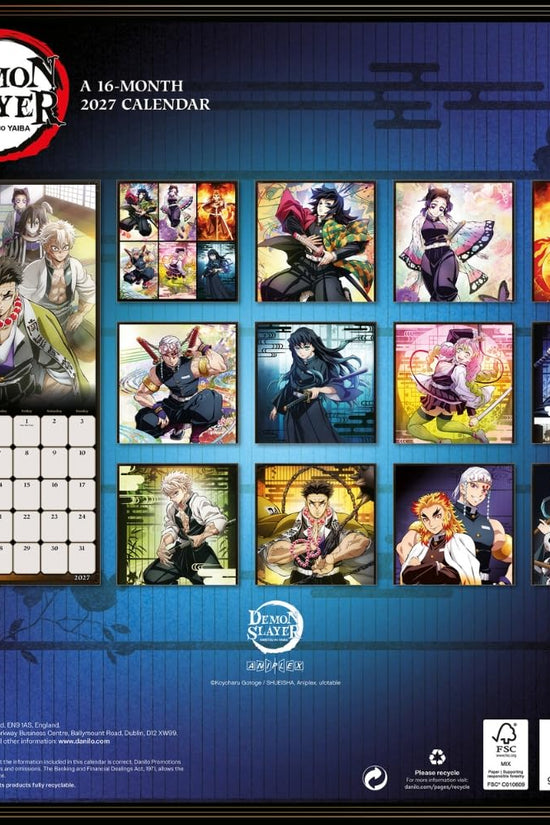 Demon Slayer Square Calendar 2027