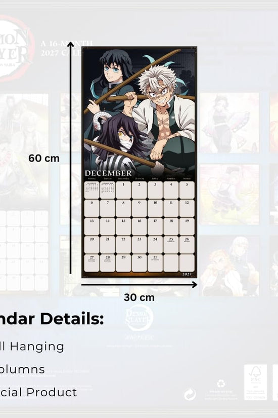 Demon Slayer Square Calendar 2027