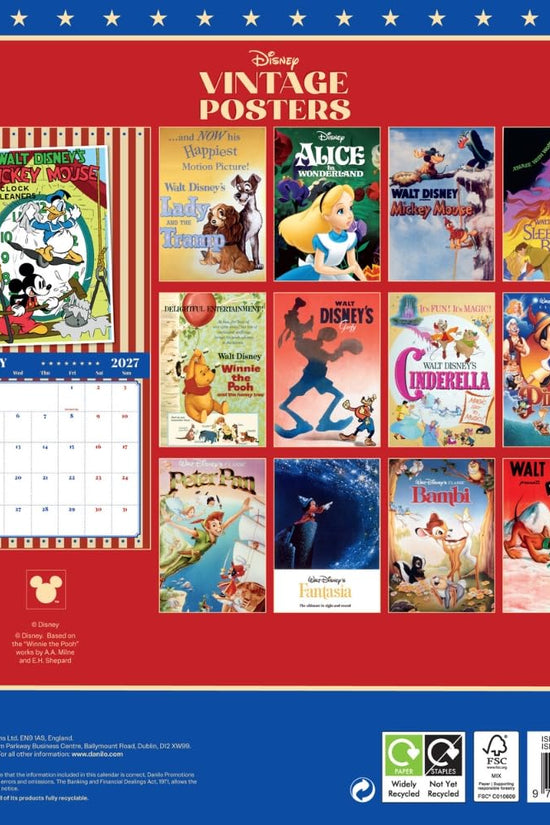 Disney Vintage Square Calendar 2027