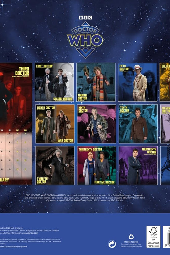 Doctor Who Square Calendar 2027