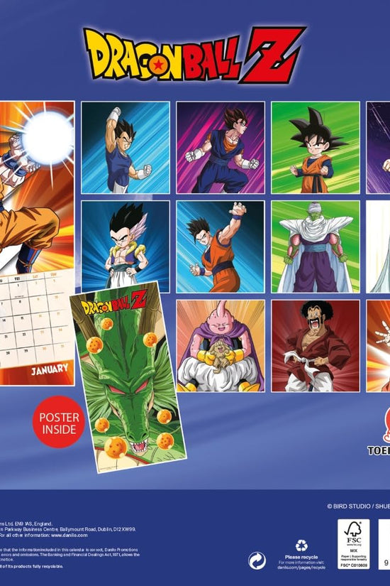 Dragon Ball Z Square Calendar 2027