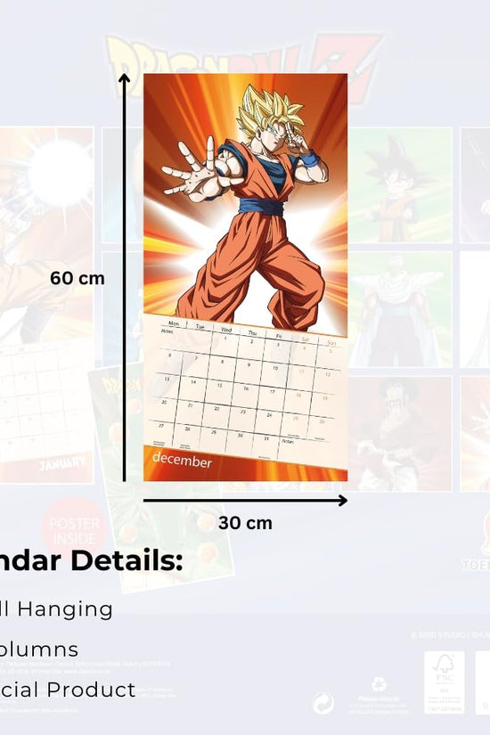 Dragon Ball Z Square Calendar 2027