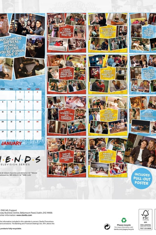 Friends Square Calendar 2027