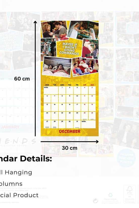 Friends Square Calendar 2027
