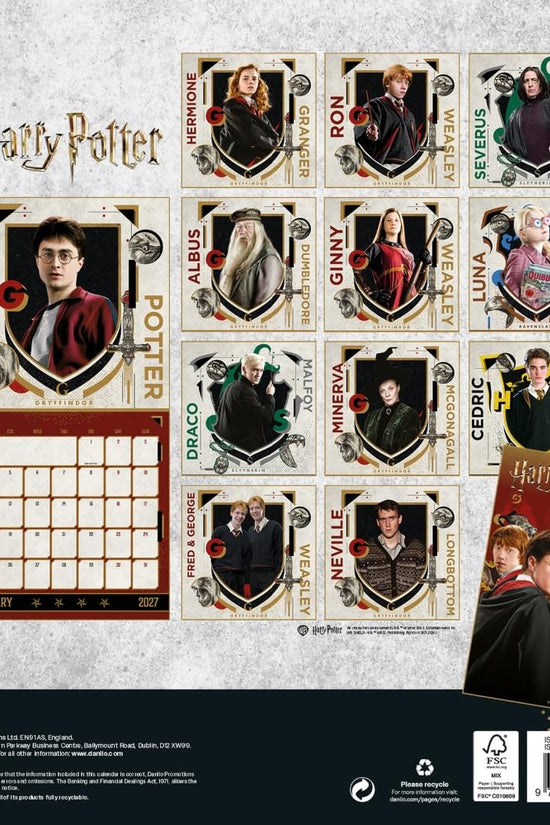 Harry Potter Square Calendar 2027