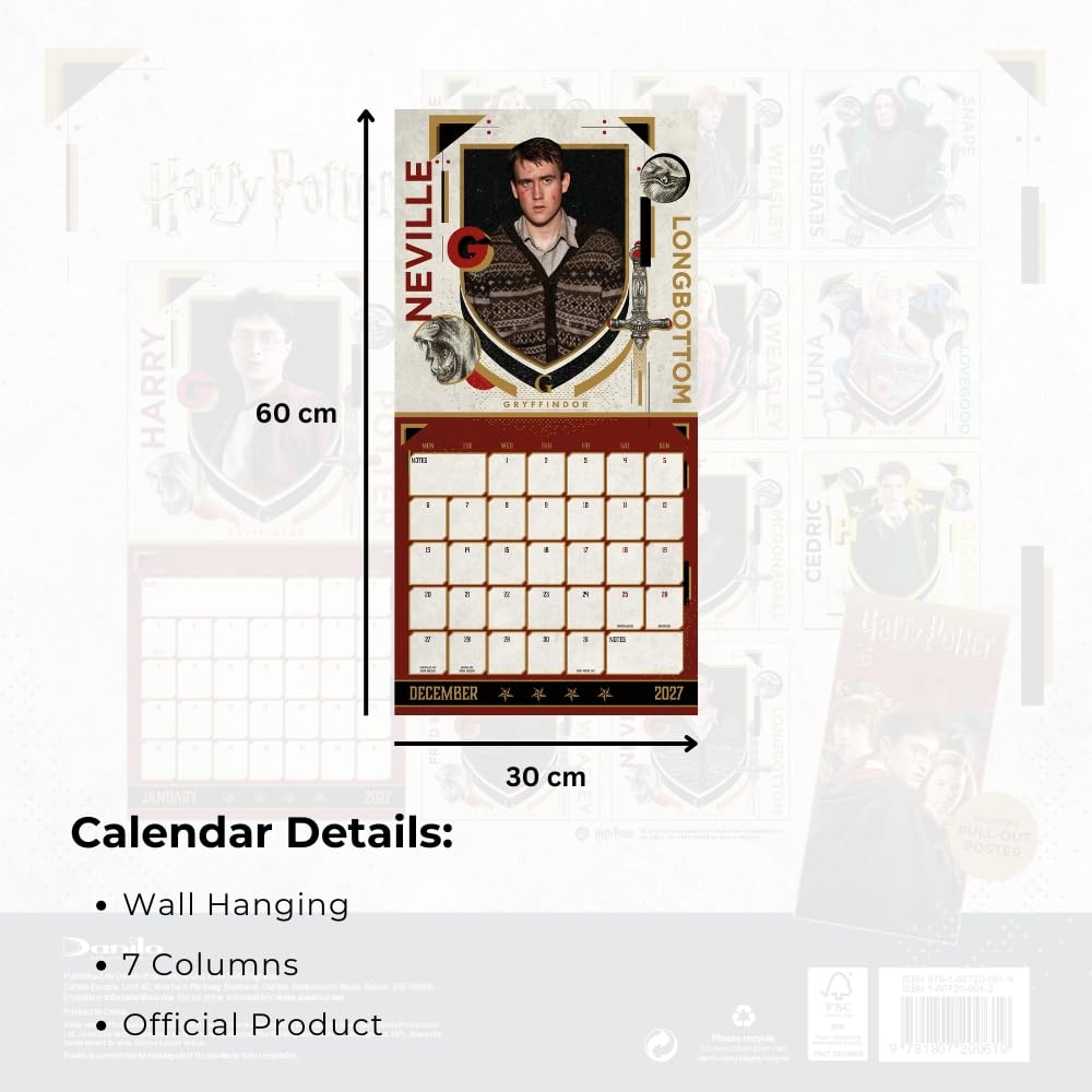 Harry Potter Square Calendar 2027