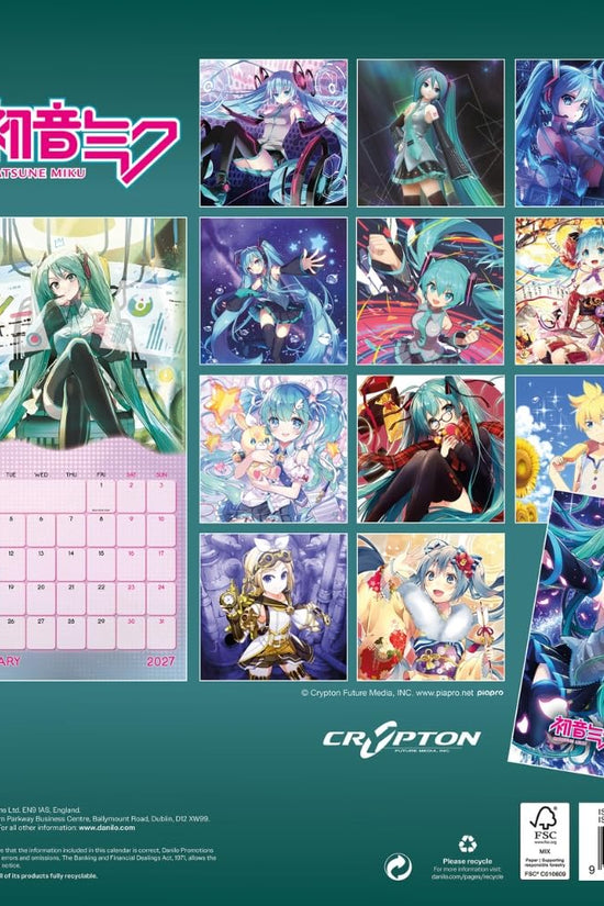 Hatsune Miku Square Calendar 2027