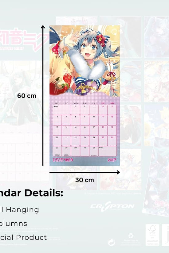 Hatsune Miku Square Calendar 2027