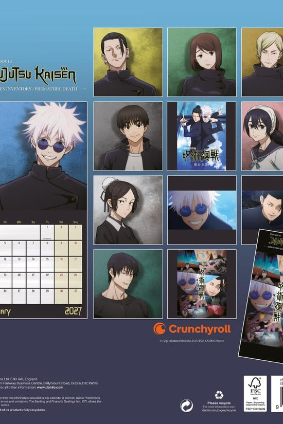 Jujutsu Kaisen Square Calendar 2027