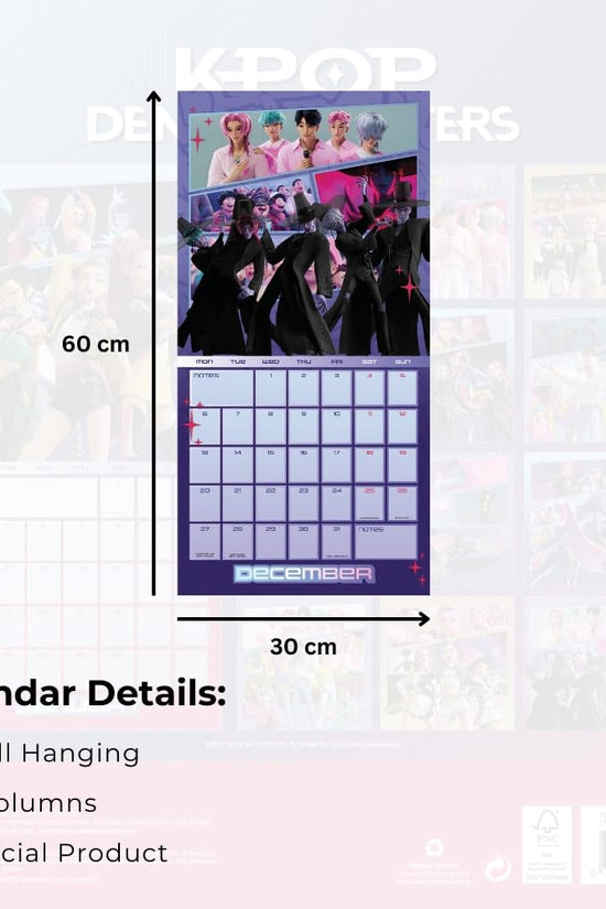 K-POP Demon Hunters Square Calendar 2027