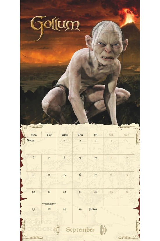 The Lord Of The Rings Square Calendar 2027
