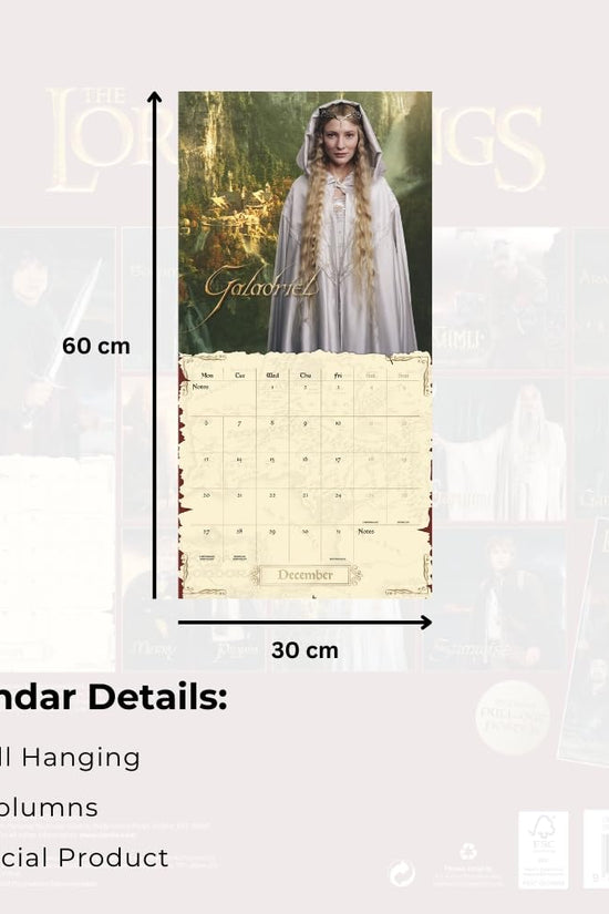 The Lord Of The Rings Square Calendar 2027