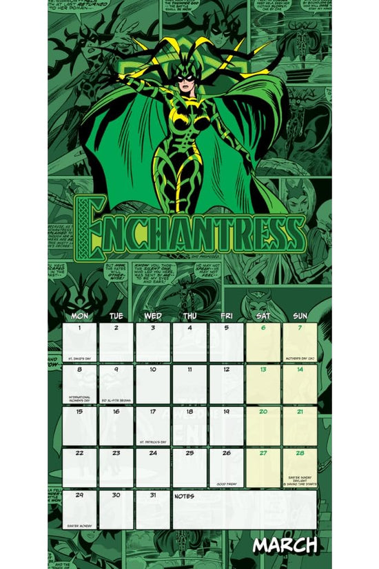Marvel Comics Square Calendar 2027
