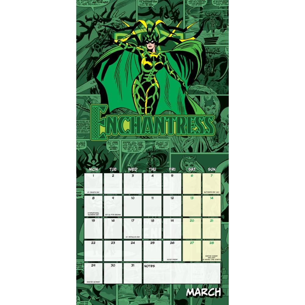 Marvel Comics Square Calendar 2027