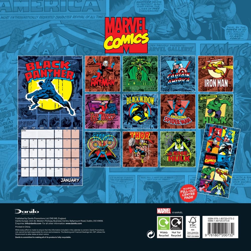 Marvel Comics Square Calendar 2027