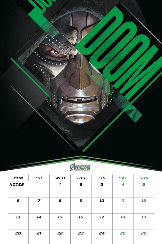 Marvel Doomsday Square Calendar 2027