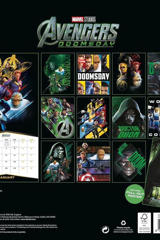 Marvel Doomsday Square Calendar 2027