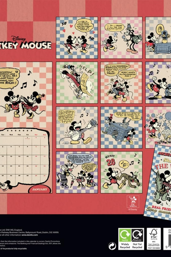 Mickey Mouse Square Calendar 2027