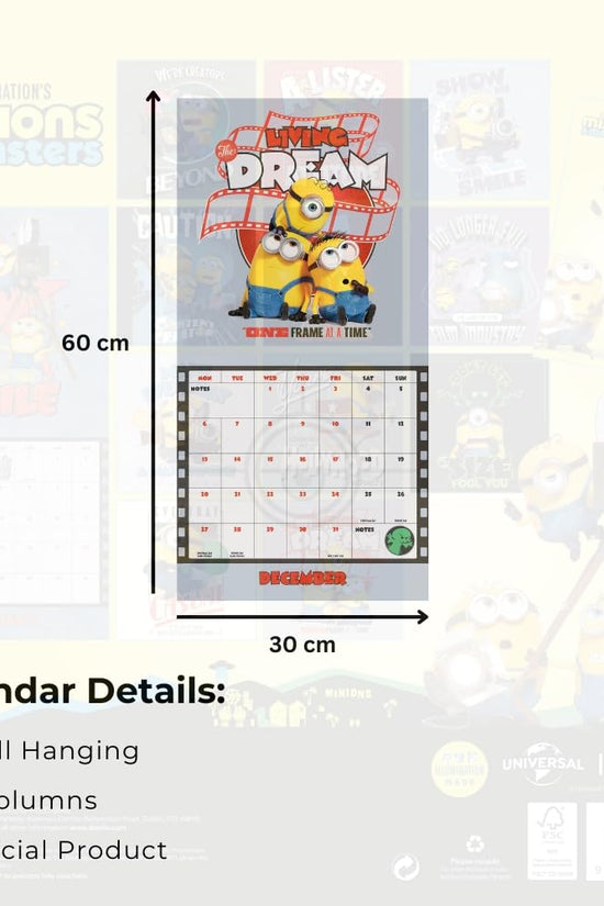 Minions Square Calendar 2027