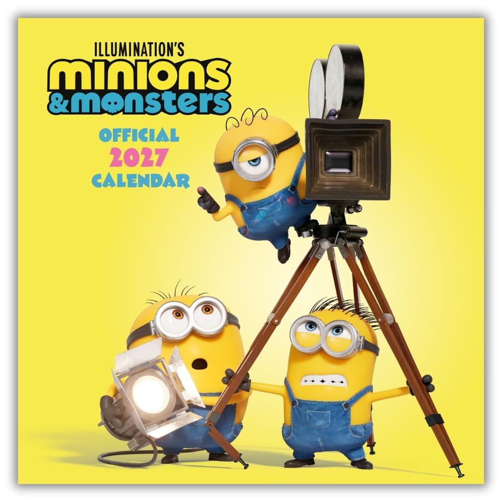 Minions Square Calendar 2027